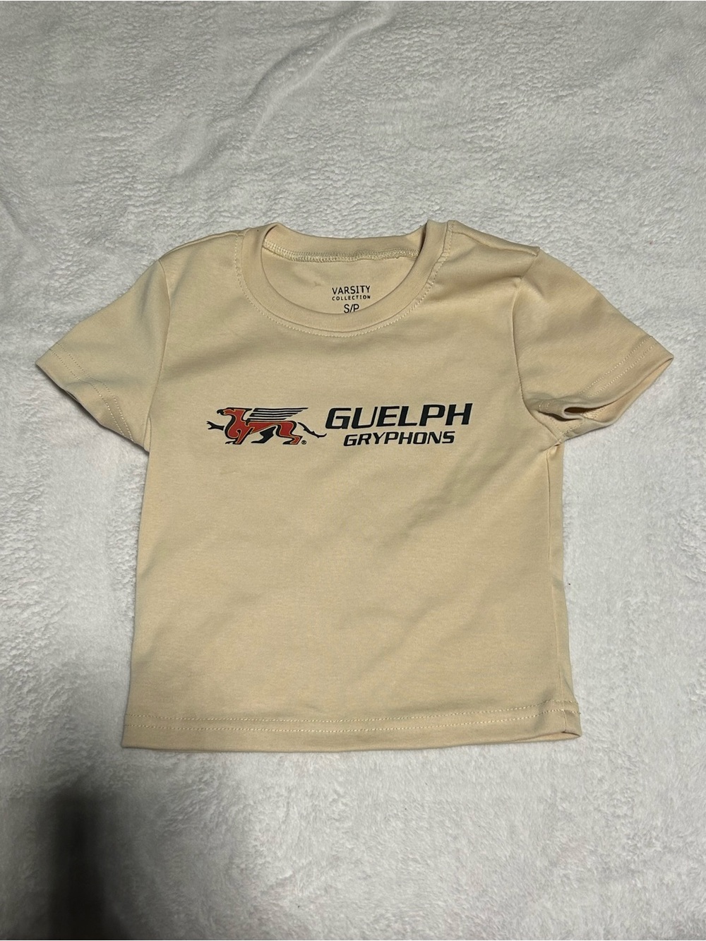 Guelph Gryphons baby Tee - Cream